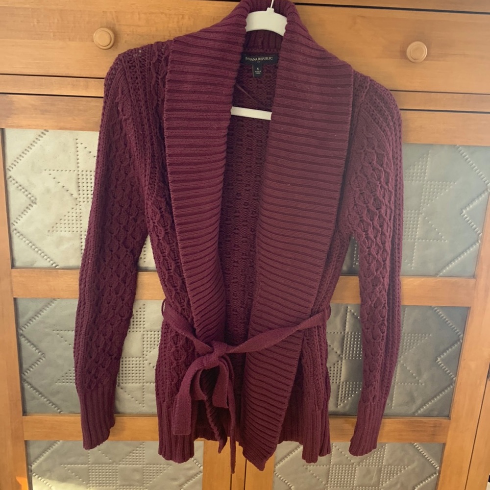 Banana Republic Tie Front Cardigan